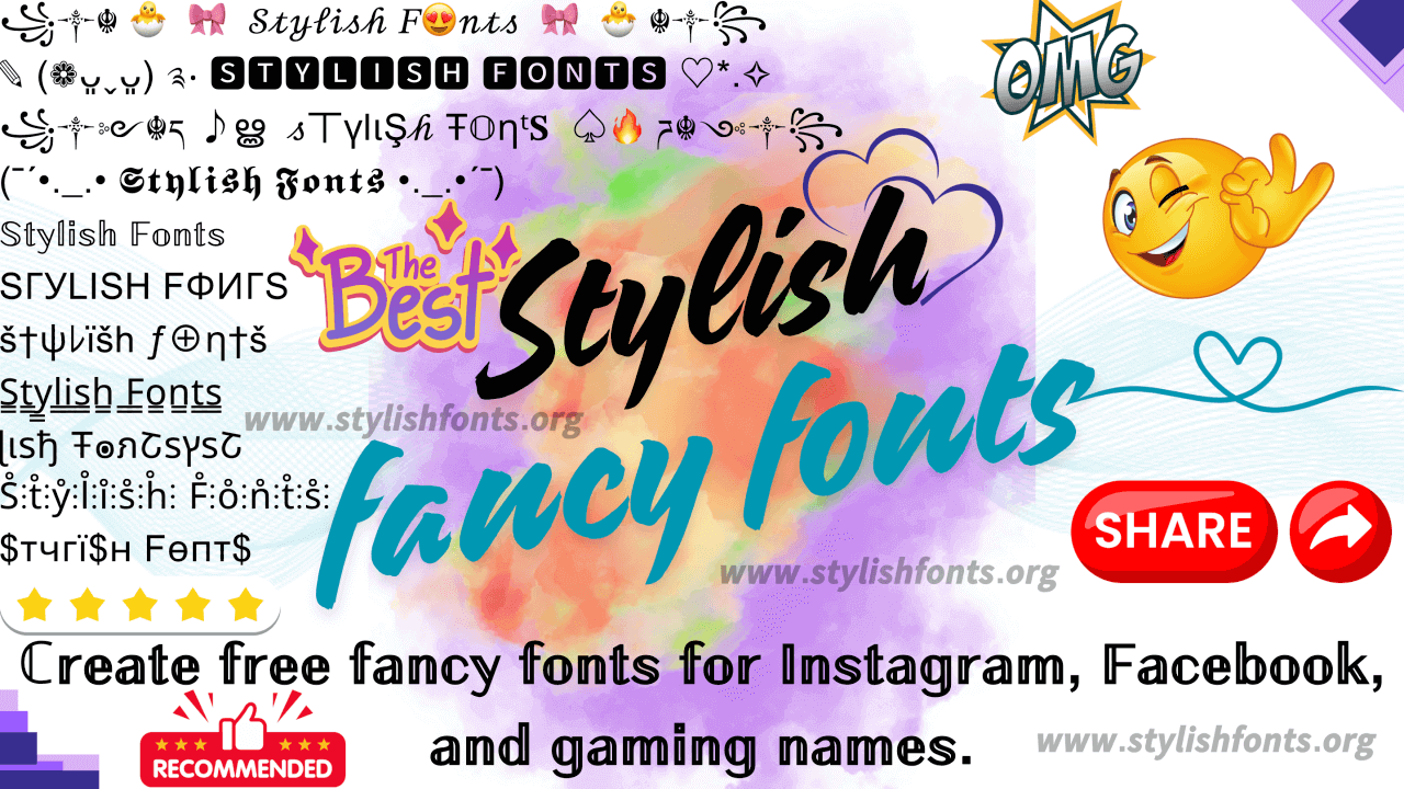 Stylish Font Art